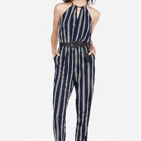 express jumpsuit striped
